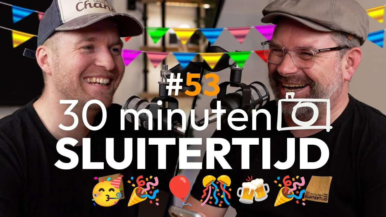 EEN JAAR 30 MINUTEN SLUITERTIJD